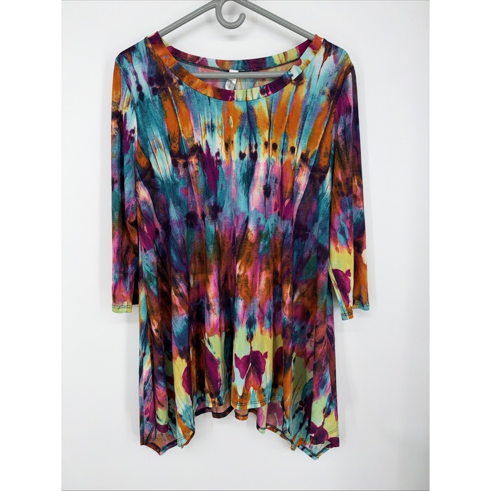 Honey Me Flowy Tie Dyed Blouse Size M